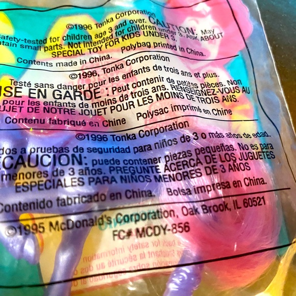 LITTLEST PET SHOP VTG 1996 NWT UNICORN FIGURE MCDONALDS HAPPY MEAL TOY SEALED - Picture 3 of 4
